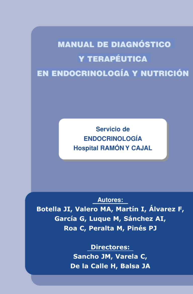 Manual de endocrinología y nutrición